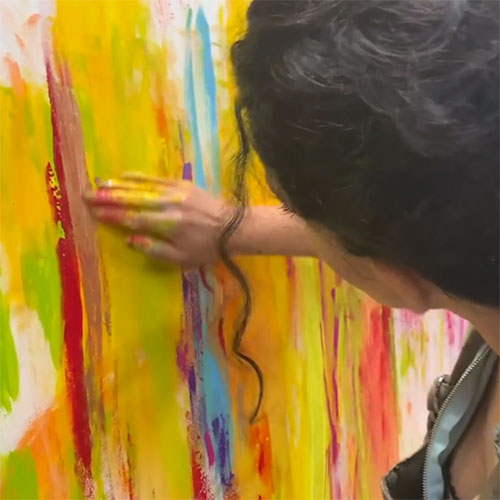 Finger Painting with Magdoline Filice Art Designs