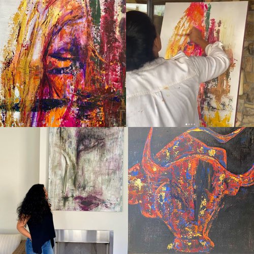 Finger Painting with Magdoline Filice Art Designs