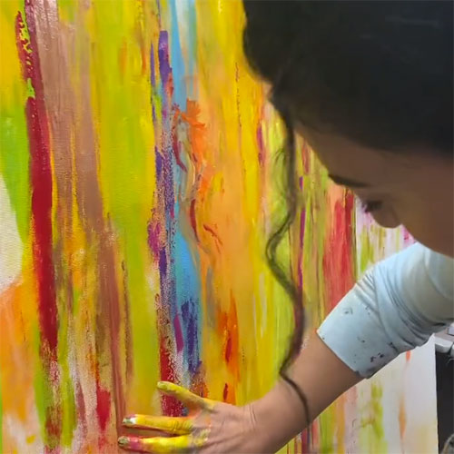 Finger Painting with Magdoline Filice Art Designs